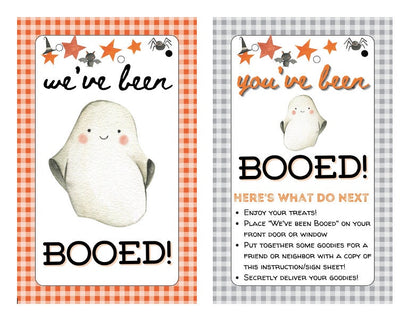 Boo Kit, You've Been Booed, We've Been Booed, Halloween Tags, Instant Download, Booed, Booed Signs