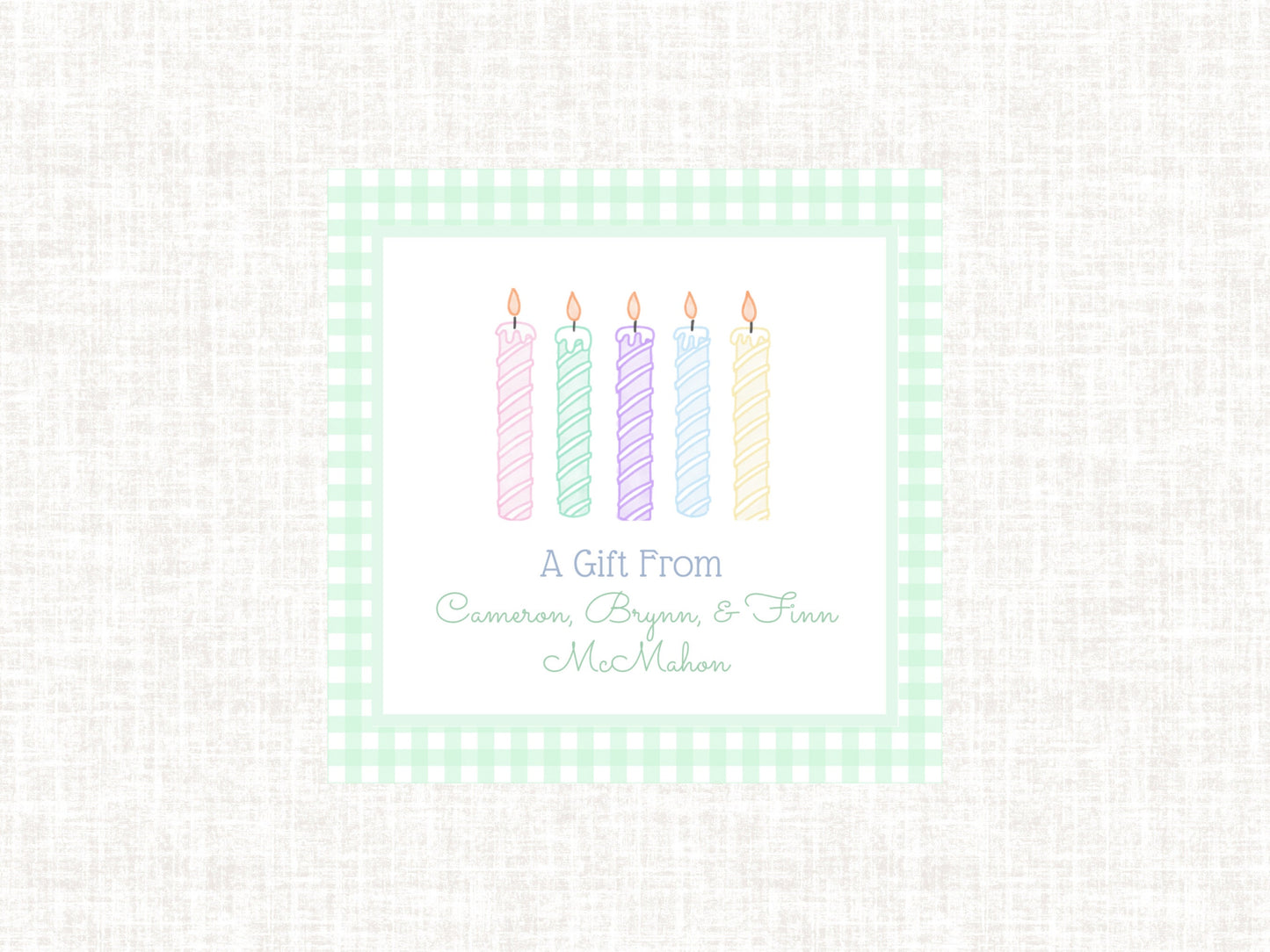 Birthday Watercolor Calling Cards | A Gift From Cards | Child Calling Cards | Enclosure Cards | Birthday Card | Watercolor Birthday Cards