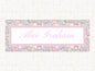 Girls Pink Liberty Floral Sticker Labels (Set of 60)- Cups/Lunch Box/Art Supplies/Organization