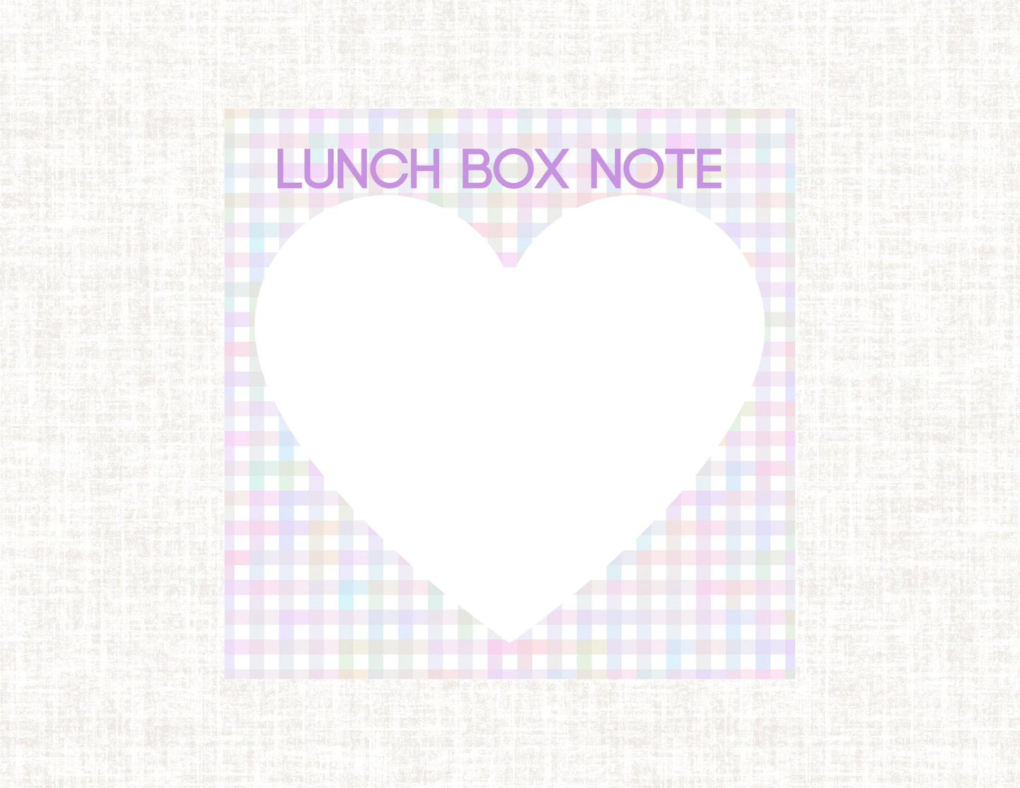 Lunch Box Notes - Purple Multi Heart