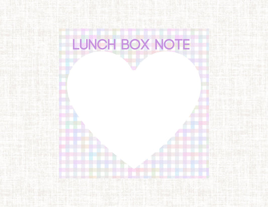 Lunch Box Notes - Purple Multi Heart