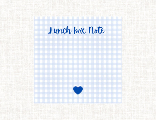 Lunch Box Notes - Blue Heart