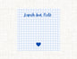 Lunch Box Notes - Blue Heart