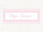 Girls Pink Gingham Sticker Labels (Set of 60)- Cups/Lunch Box/Art Supplies/Organization