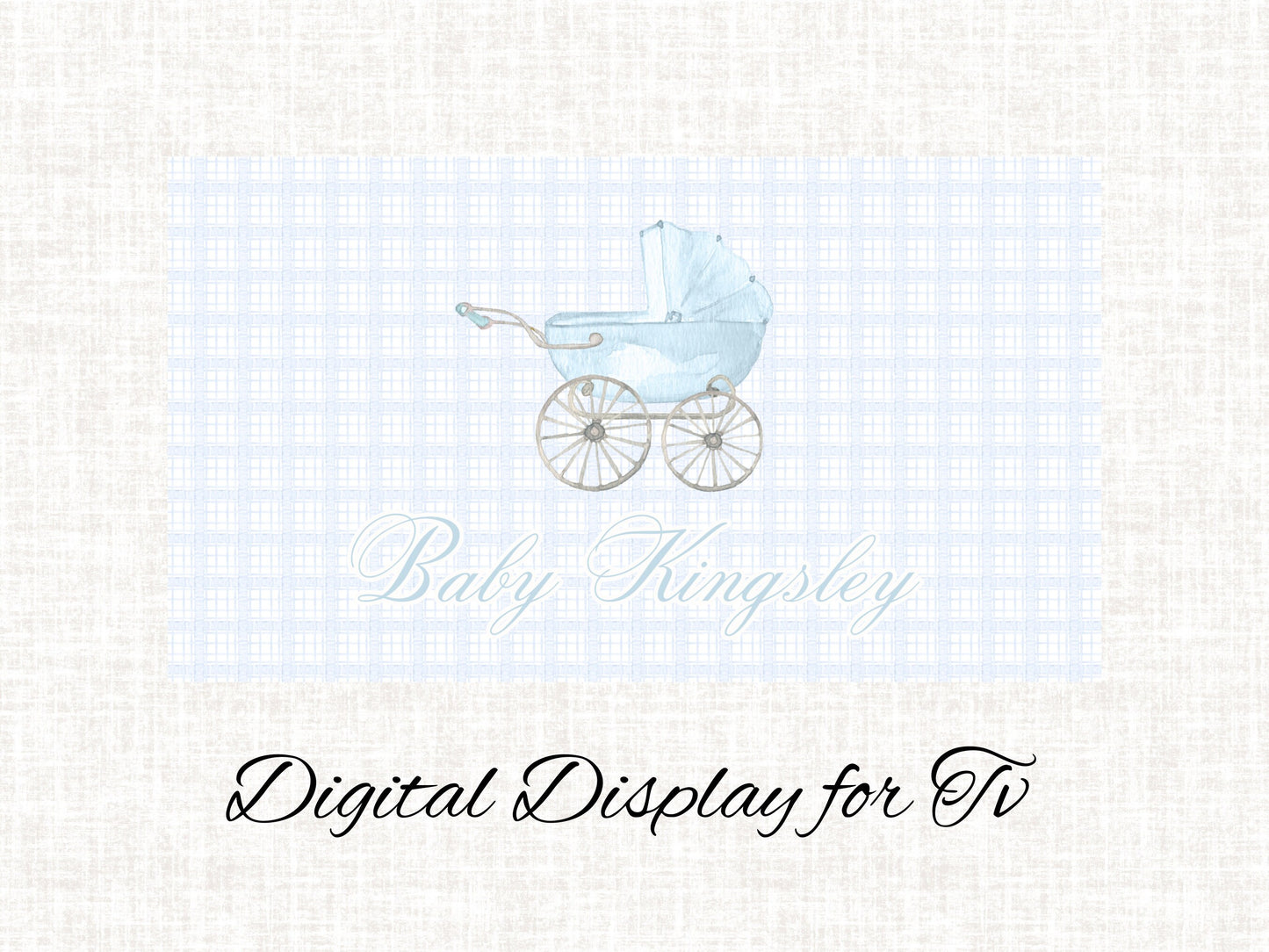 Digital Art Display Baby Shower