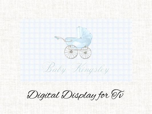 Digital Art Display Baby Shower