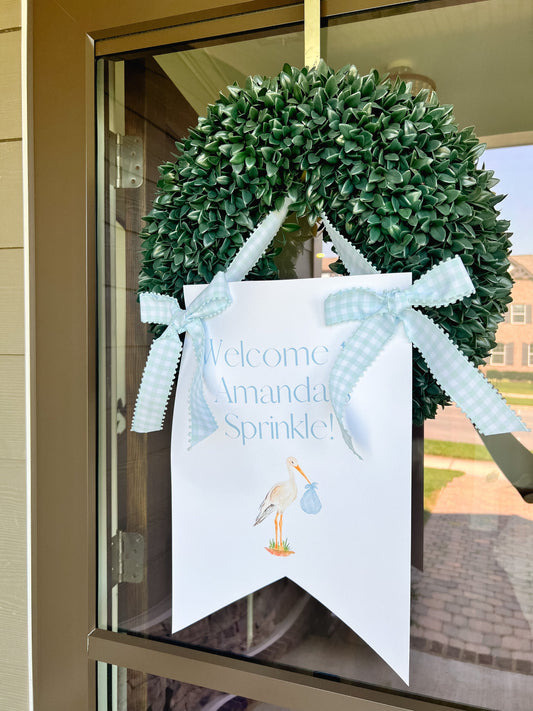 Baby Shower Welcome Sign