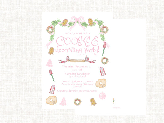 Cookie party | Cookie Decorating Party | Christmas Party | Digital Invite Christmas