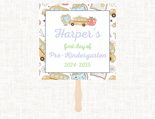 Back to school sign | Mother's Day out Sign | Preppy School Sign | Printable School Sign | Watercolor School Sign |