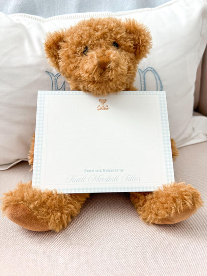 Baby Boy  Thank you's | Teddy Bear Stationery | Classic Baby Boy Stationery